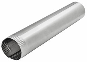Aluminum HVAC Snap Lock Pipe, 3 In. x 2 Ft.