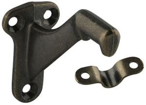 2-Pc. Handrail Bracket, Antique Brass