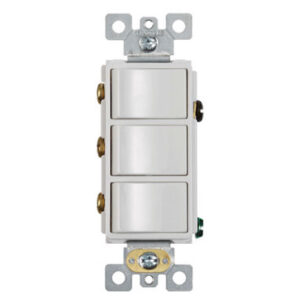 3 Function Rocker Switch Wall Control, White