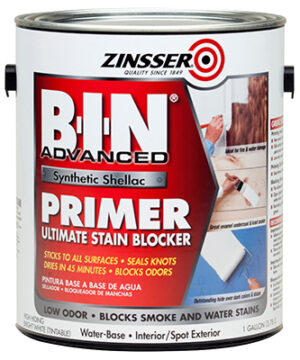 B.I.N. Advanced Stain Blocker Primer, Bright White, 1-Gallon