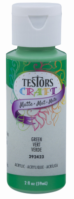Acrylic Craft Paint, Matte Green, 2-oz.