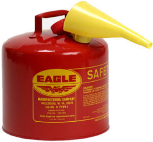 Gasoline Can, Type-I, 5 Gallons