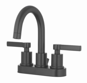 2-Handle Bathroom Faucet, Matte Black