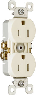 Pass & Seymour 15A Light Almond Tamper-Resistant Receptacle