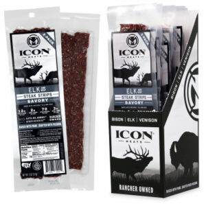 2 oz. Elk Steak Strip, Savory