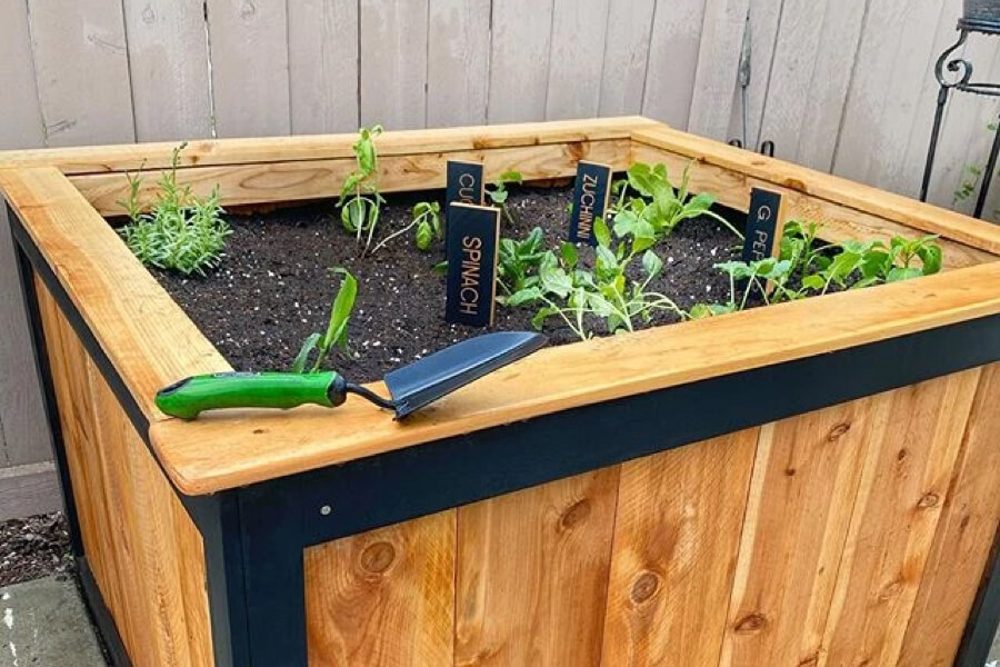 How to Build a Large Modern Raised Planter